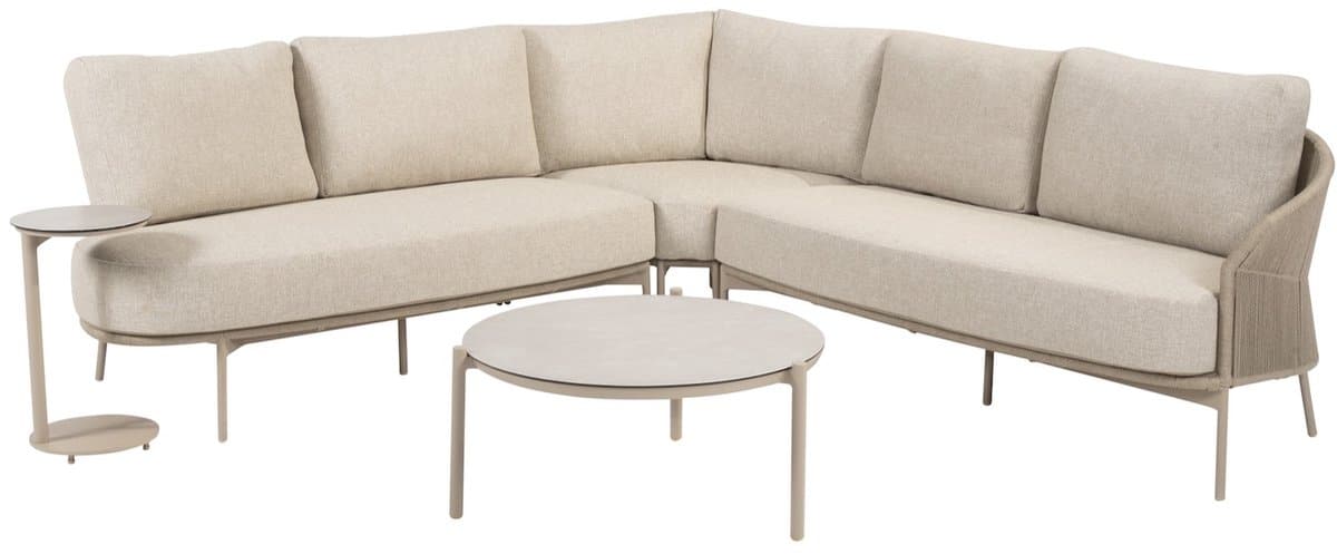 florence hoek loungeset 5 delig latte rope taste 4so