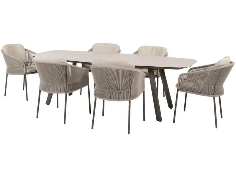 Florence Manolo dining tuinset 240x103xH75 cm 7 delig terre Taste