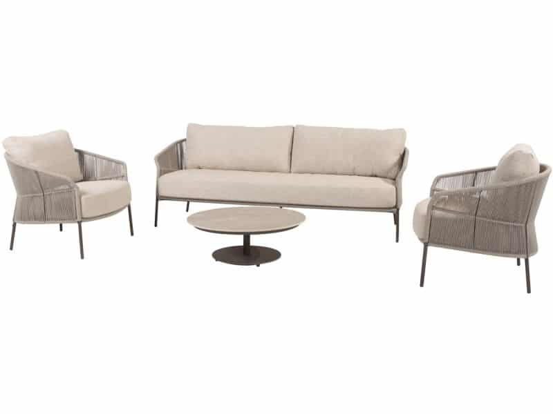 Florence stoel bank loungeset 4 delig terre Taste 4SO