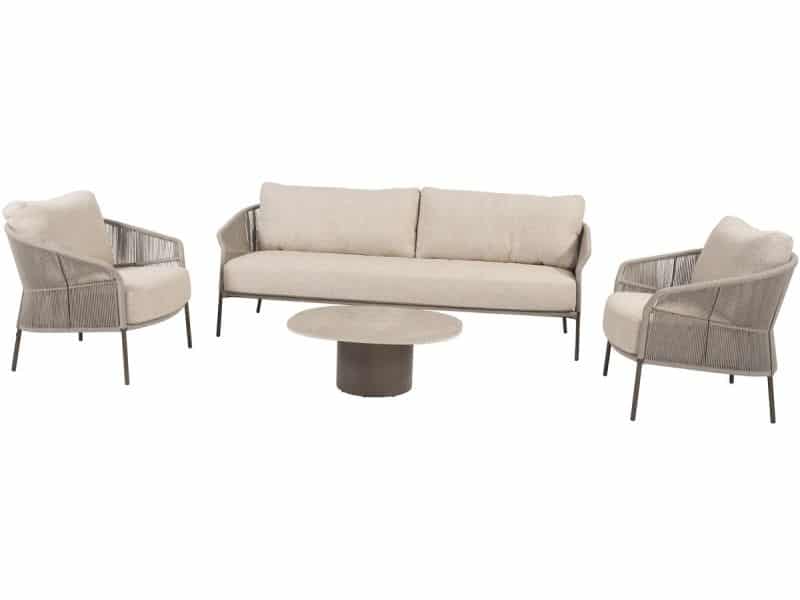 Florence stoel bank loungeset 4 delig terre Taste 4SO