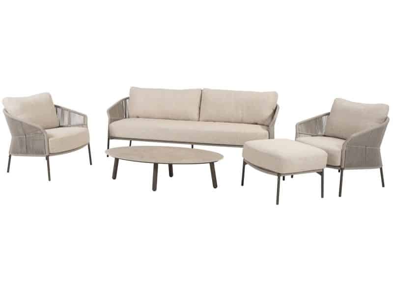 Florence stoel bank loungeset 5 delig terre Taste 4SO