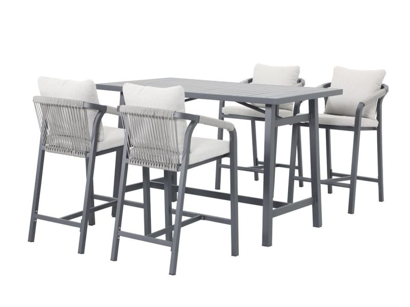 Garden Impressions barset Monti 5-delig carbon black / rope taupe / valley sand- - - Garden Impressions