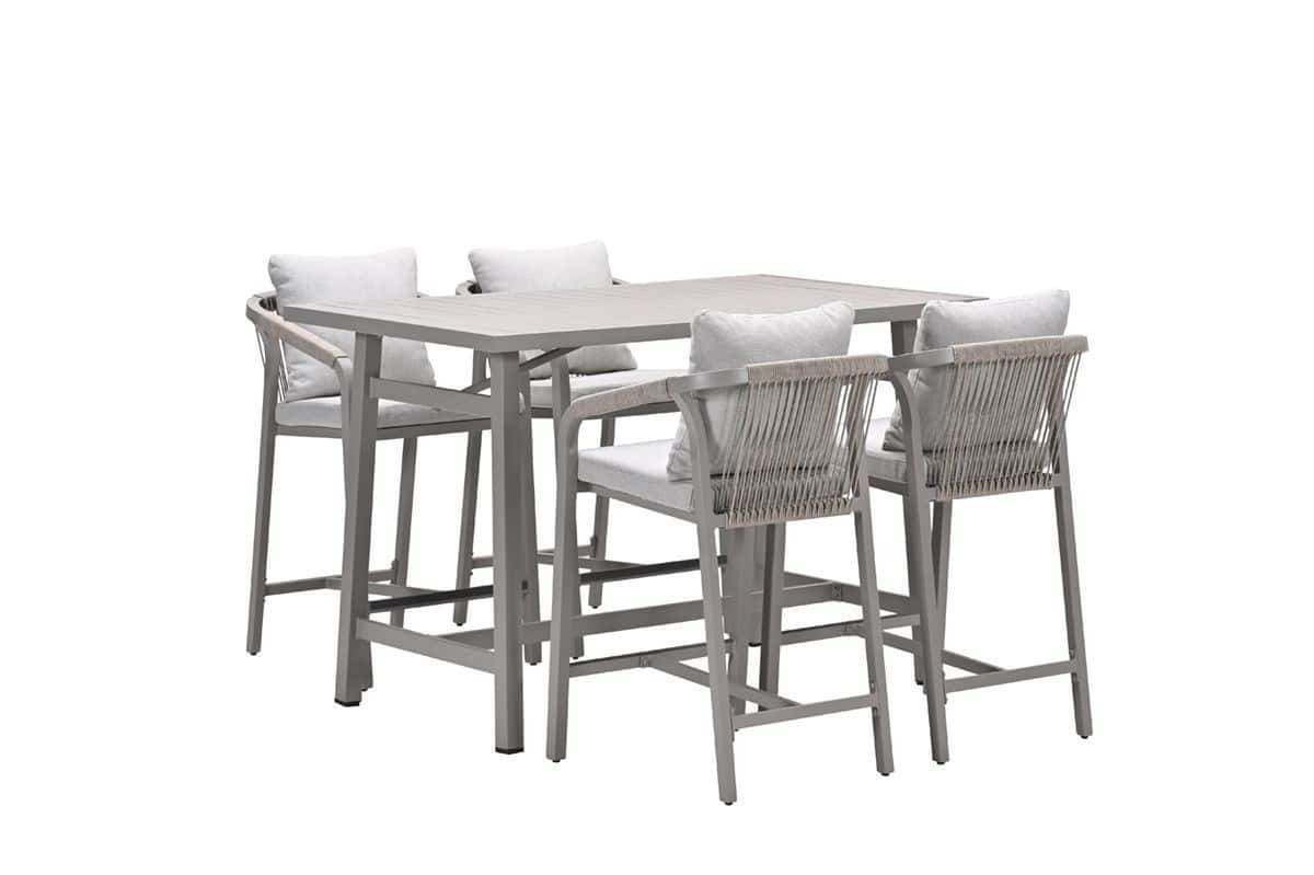 garden impressions barset monti 5 delig taupe / rope grey sand / valley sand garden impressions