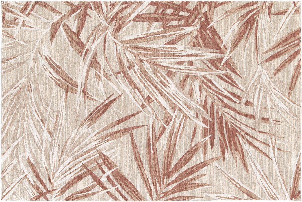 garden impressions buitenkleed naturalis 160×230 cm palm leaf copper