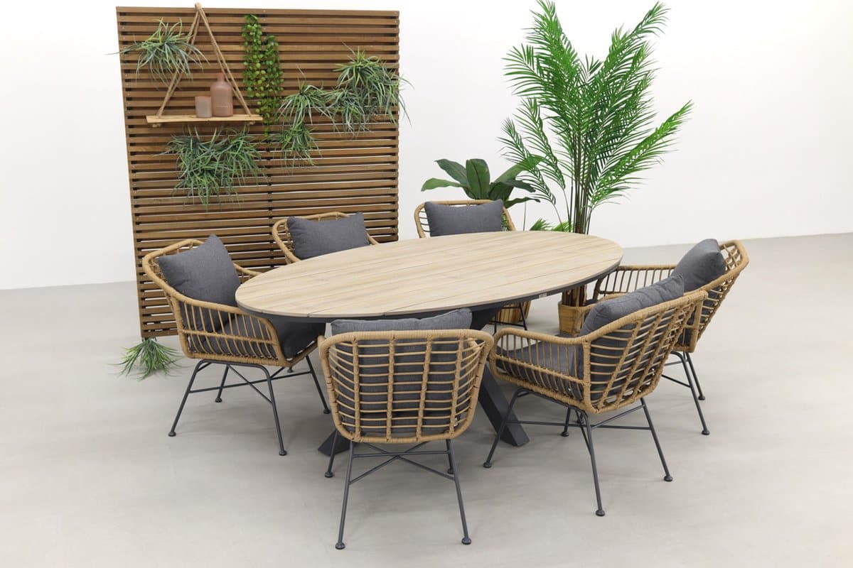 garden impressions margriet naturel / edison 220 x 115