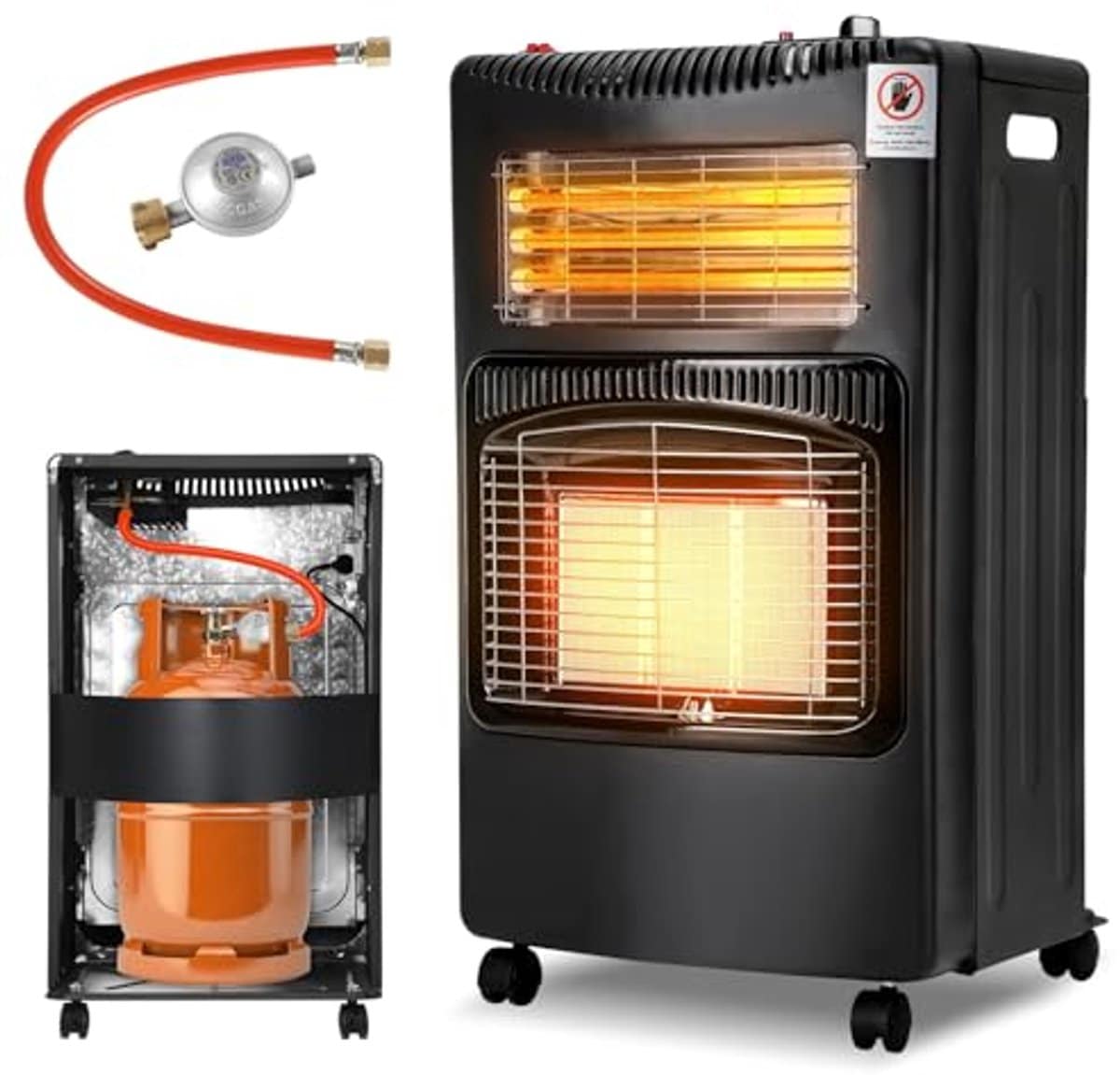 gas en elektrische heater 4200 w ideaal voor binnen en buiten infrarood verwarming met 3 snelheden