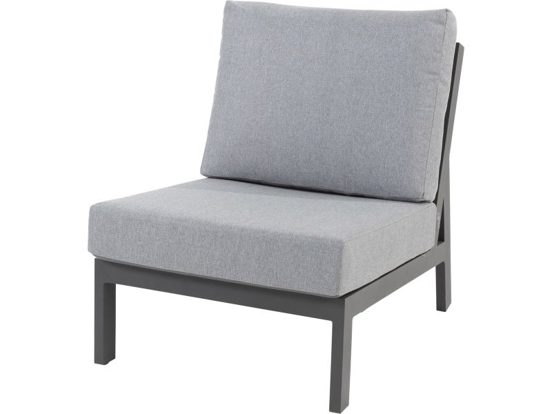 Gigi middenelement antraciet met 2 kussens