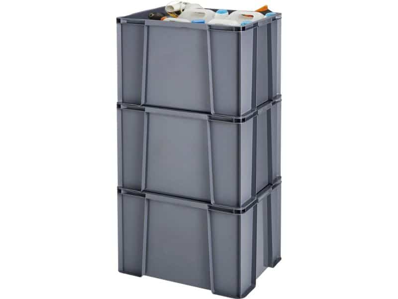 Goodivery - Master Box - Set Van 3 Kunststof Opbergboxen Van 45 Liter