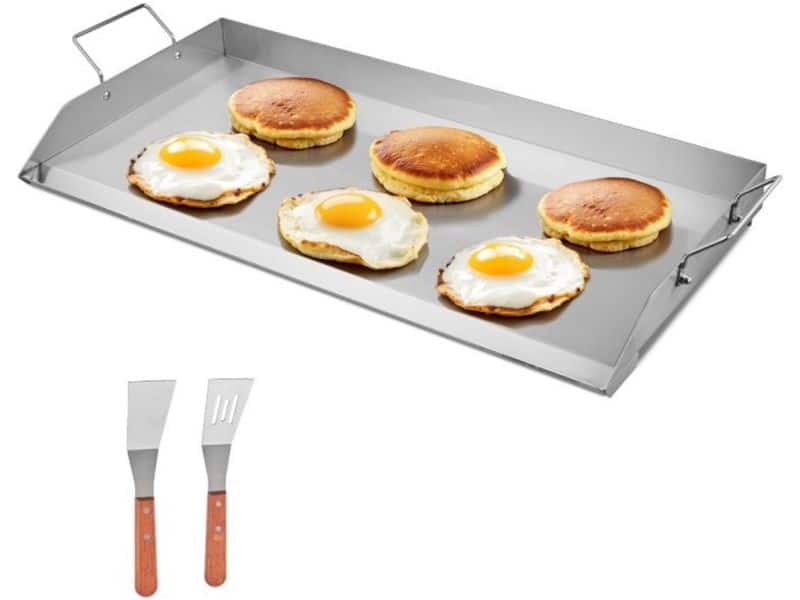 Grillplaat - Teppanyaki Bakplaat - RVS - Vlakke Bovenplaat