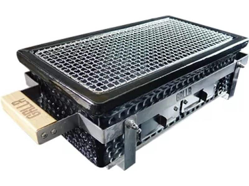 GRLLR Houtskoolbarbecue Shichirin Osaka Zwart Tafel BBQ