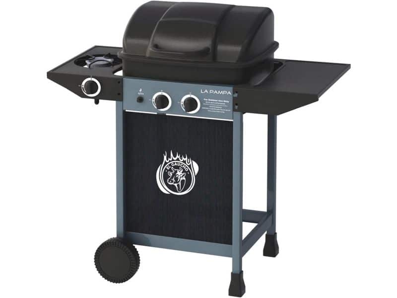 Grote Gasbarbecue met Lavasteen en Zijbrander