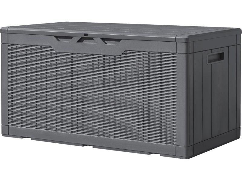 Grote Hars Opbergbox voor Buiten 100 Gallon - Waterdicht en UV-bestendig, Perfect voor Tuingereedschap en Zwembadbenodigdheden