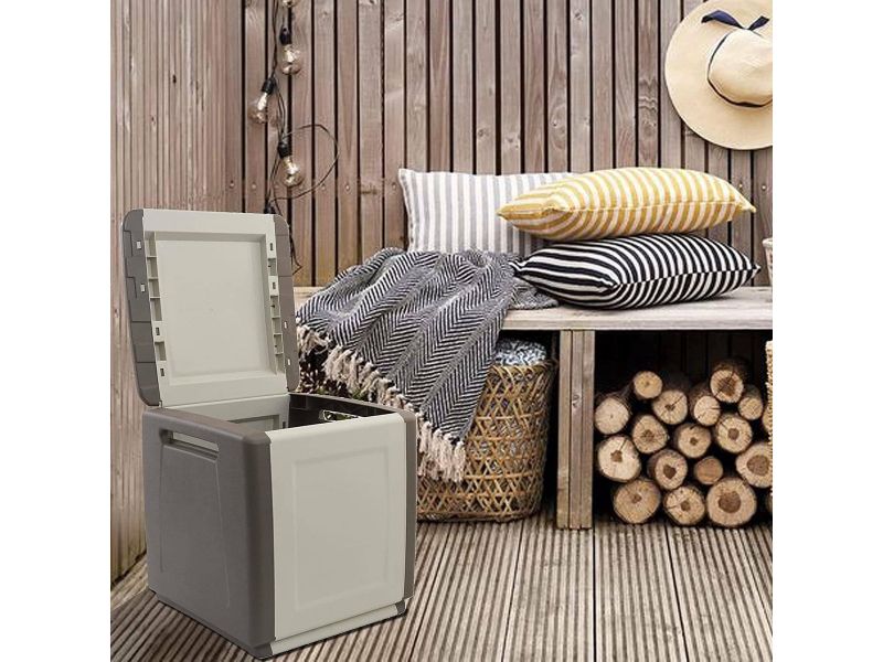 Grote Lichtgrijze Opbergbox van Polypropyleen voor Buiten