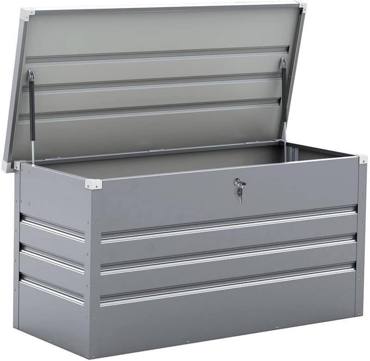 grote metalen opbergbox buiten 480 liter weerbestendige tuinkist