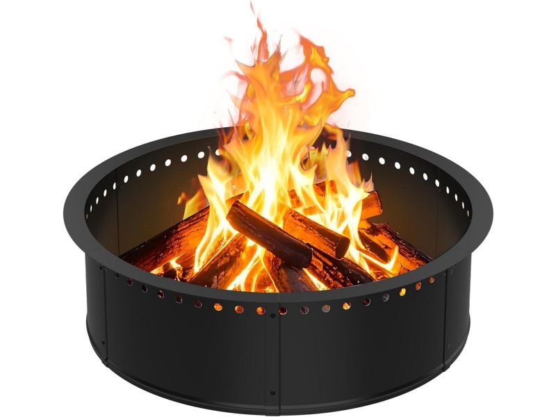 Grote Tuin Vuurplaats 76/70 cm Rookloos Ontwerp Patio Buiten