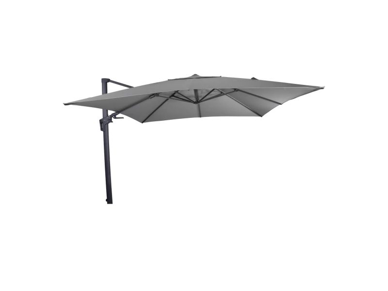 Grote Zweefparasol VirgoFlex Antraciet 3x3m van Lesli Living