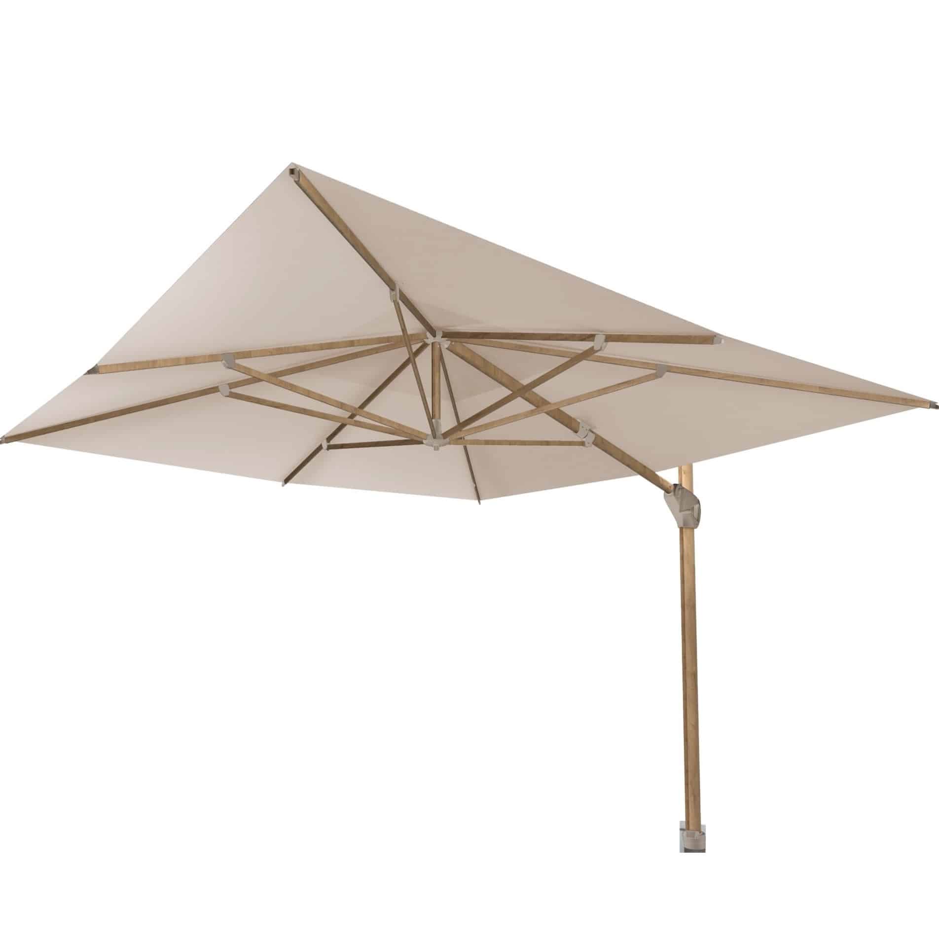 hacienda zweefparasol 300×400 cm houtlook zand 4 seasons outdoor