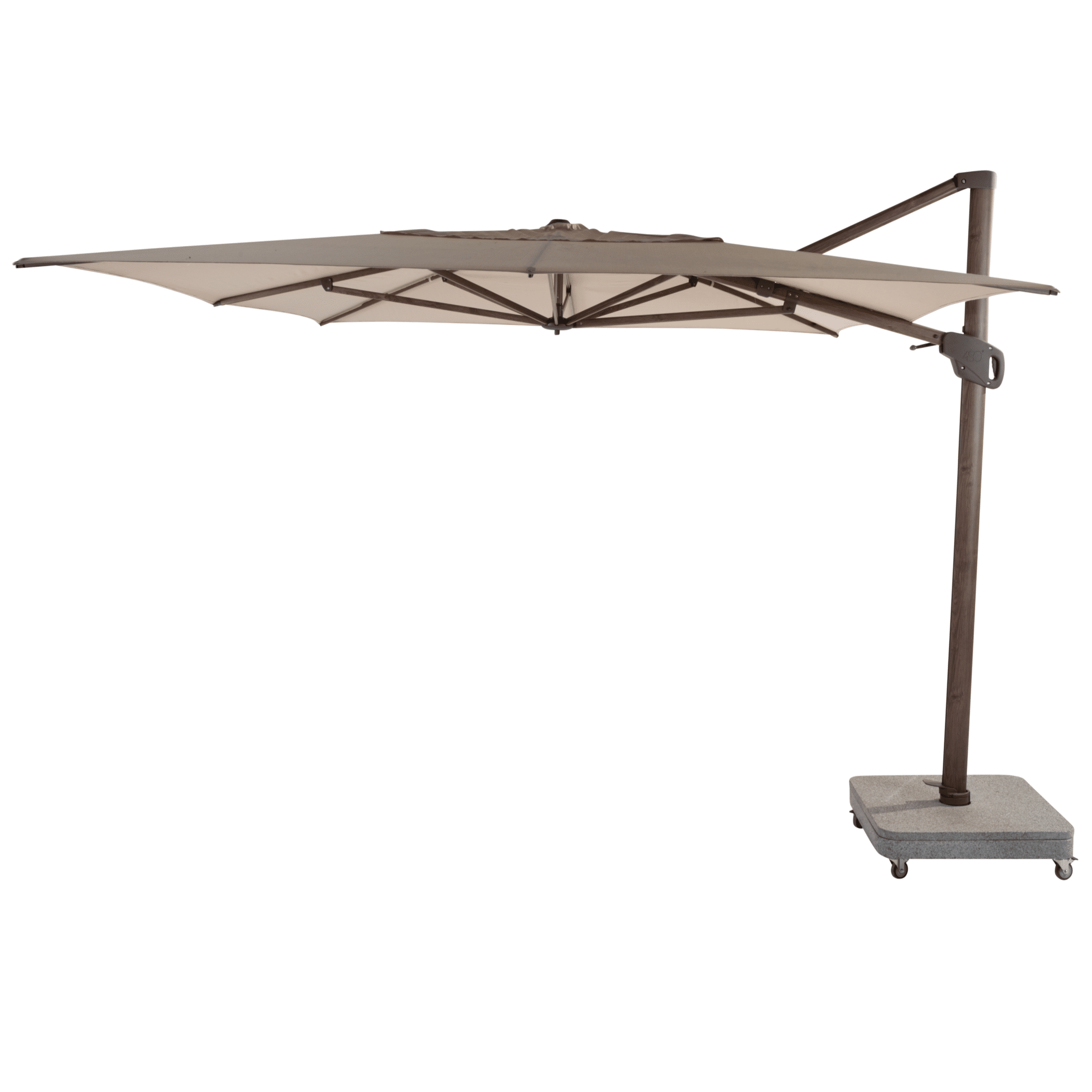 hacienda zweefparasol 300×400 cm wenge frame beach 4 seasons outdoor