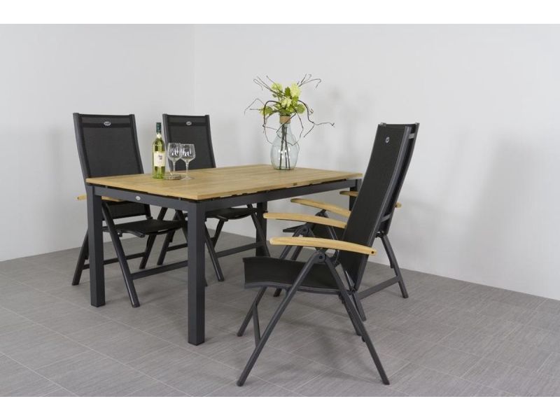 Hartman Alice voetenbank aluminium textileen Xerix grijs