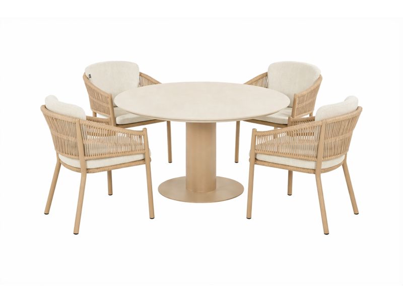 Hartman Altea/Girona 120 cm dining tuinset 5-delig