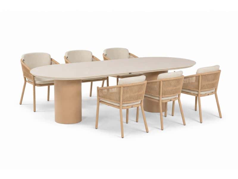 Hartman Altea/Valencia 220x100 cm dining tuinset 7-delig