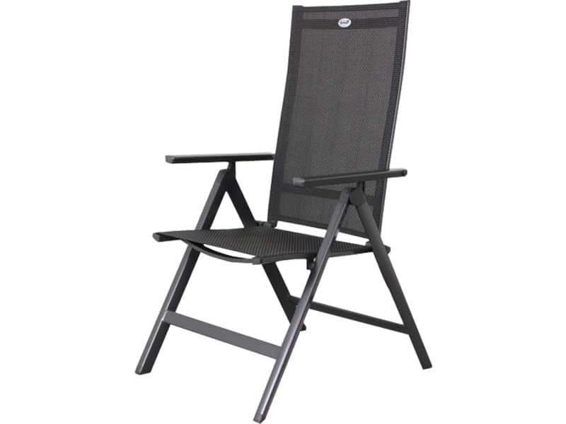 Hartman Aruba Aluminium tuinstoel - Antraciet verstelbaar