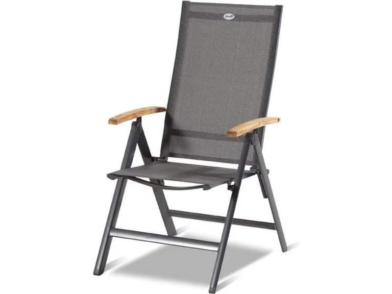 Hartman Aruba verstelbare tuinstoel - grijs / teak