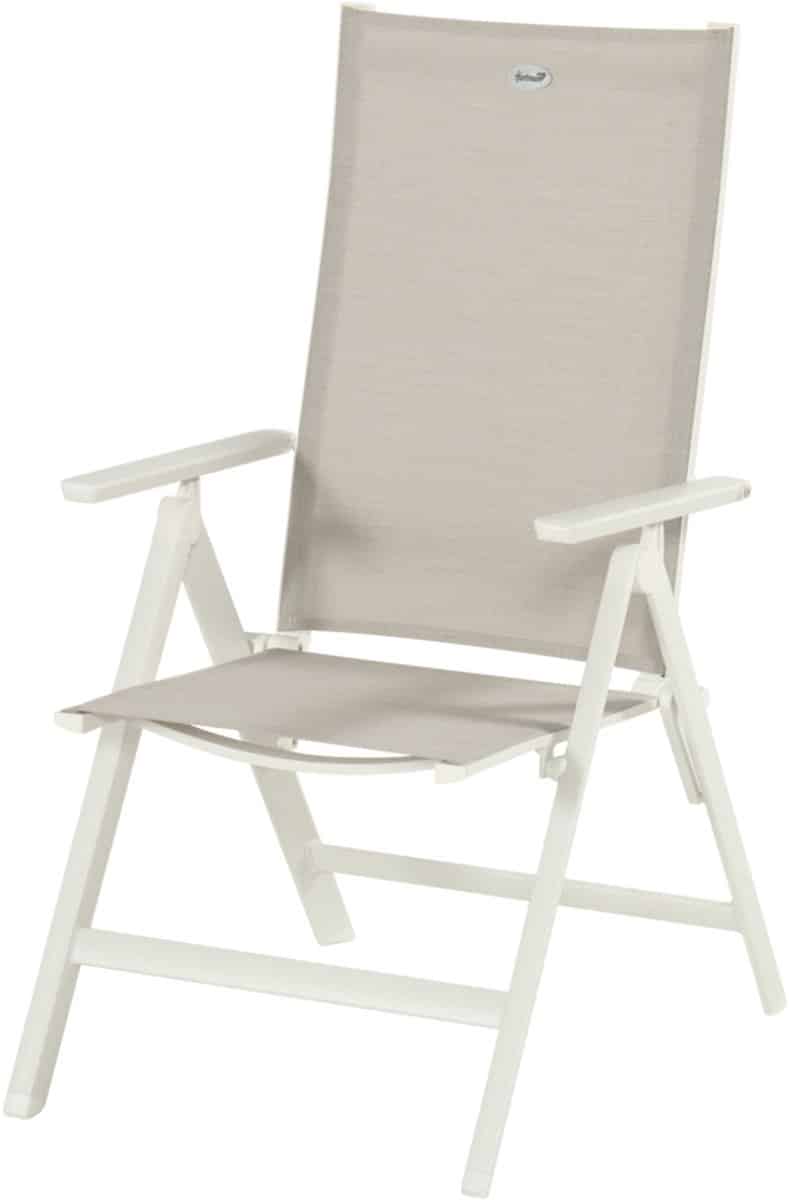 hartman aruba verstelbare tuinstoel wit