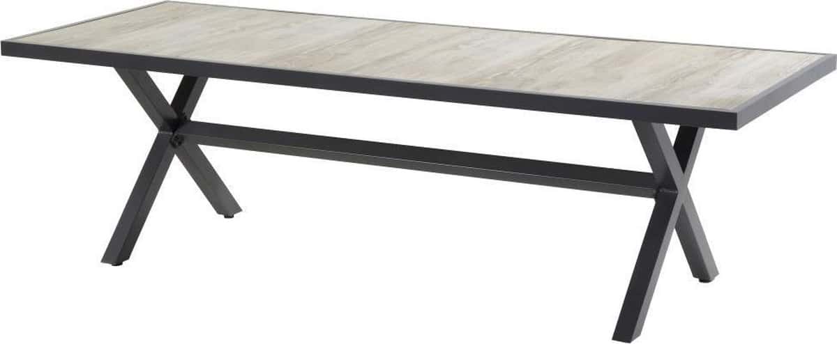 hartman canterburry keramische tuintafel 247×96 cm grijs