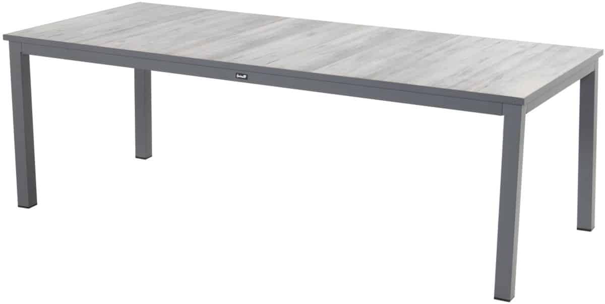 hartman comino dining tuintafel 223×105 cm. keramiek/grijs