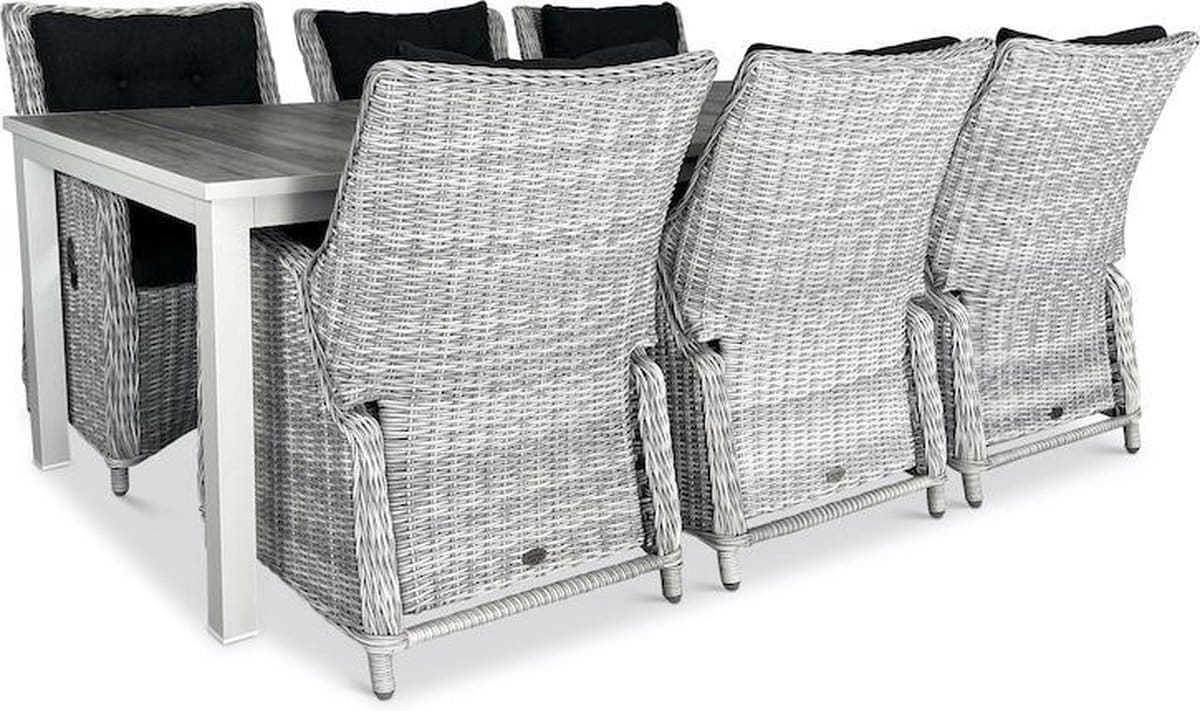 hartman comino tuinset 6 persoons riva verstelbare tuinstoelen