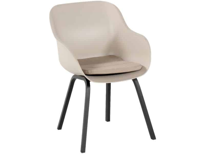 Hartman Le Soleil Element dining armstoel - Soft taupe/Black