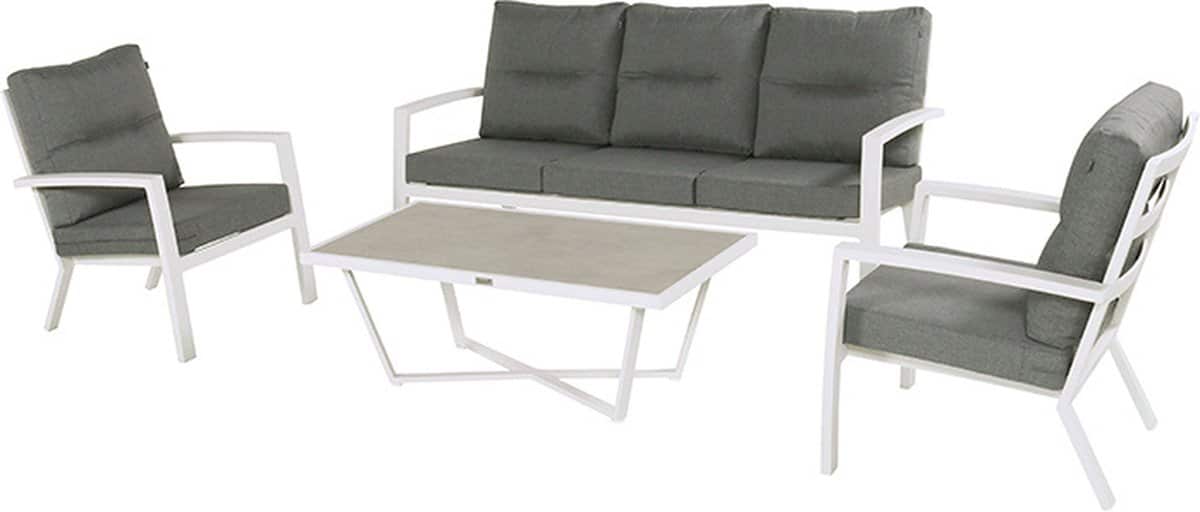 hartman loungeset canberra xl 4 delig wit