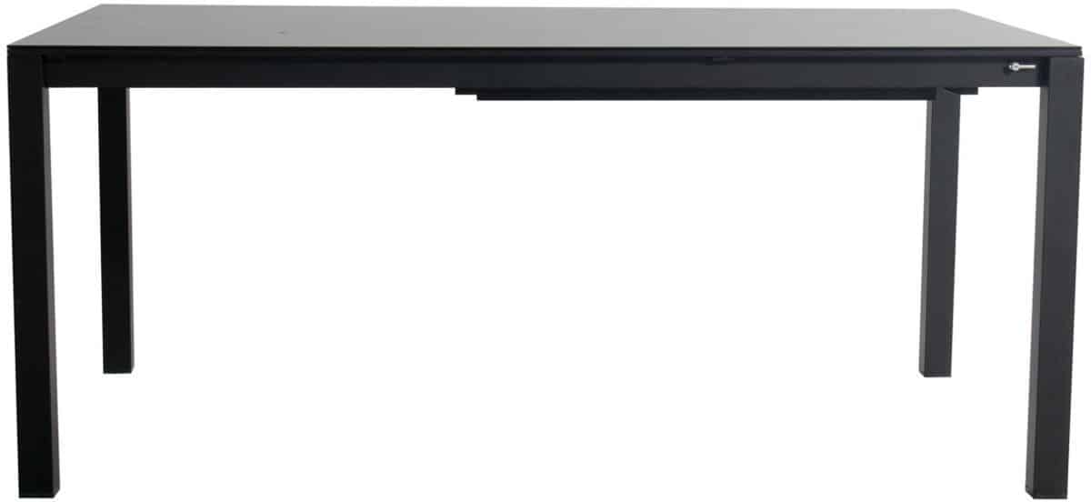 hartman matteo uitschuifbare tuintafel aluminium zwart 180×90