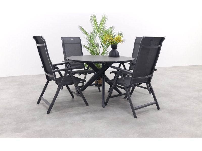 Hartman Milaan/Dublin ronde tuinset - 5-delig - 120 cm.