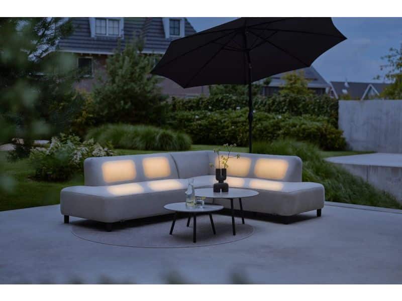 Hartman Monaco Sunbrella (Sit & Heat) verwarmde hoekbank