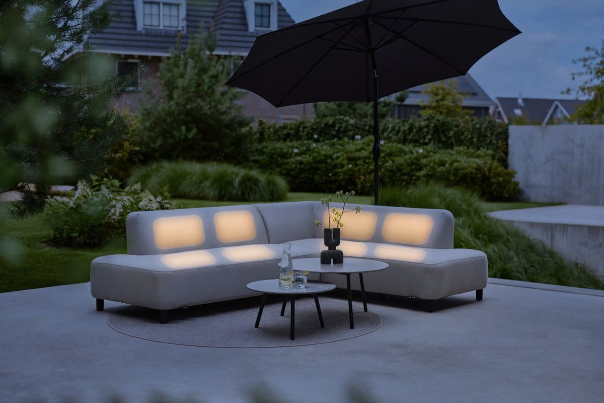 hartman monaco sunbrella (sit & heat) verwarmde hoekbank