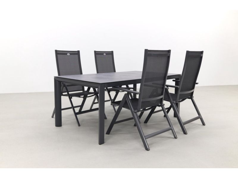 Hartman Napoli/Baltimor 180 cm. verstelbare tuinset - 5-delig
