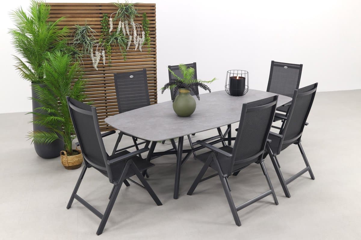 hartman napoli/benevento 240×110 cm. deens ovale tuinset verstelbaar