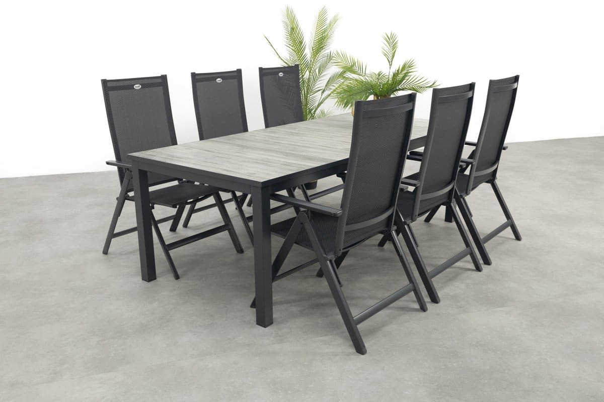 hartman napoli/comino verstelbare tuinset (7 delig) 223×105 cm.