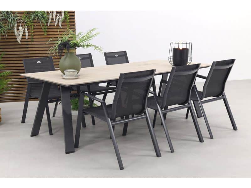 Hartman Napoli/Garden Impressions Nevada 240x100 cm. tuinset - stapelbaar