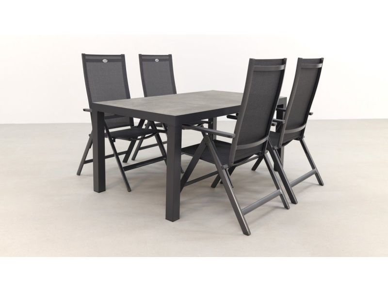 Hartman Napoli/President 160 cm. verstelbare tuinset - 5-delig