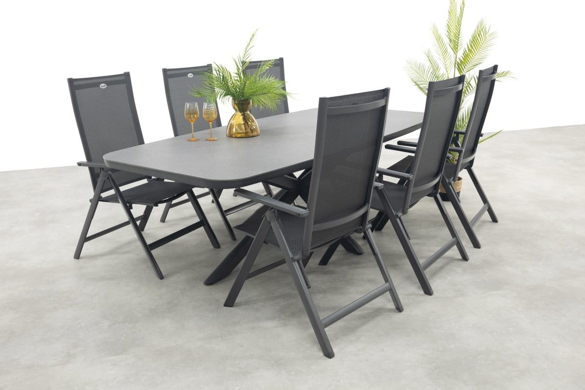 hartman napoli/soreno deens ovale verstelbare tuinset 240×110 cm.