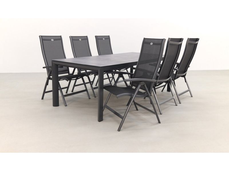 Hartman Salvatore/Baltimor 220x100 cm. verstelbare 6-persoons tuinset