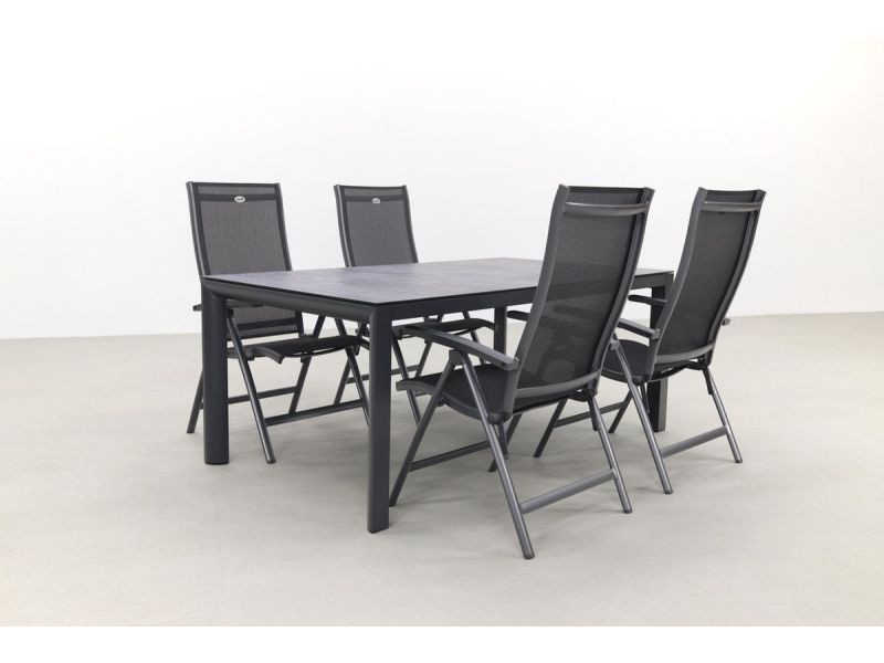 Hartman Salvatore/Baltimor 4-persoons 180x100 cm. verstelbare tuinset