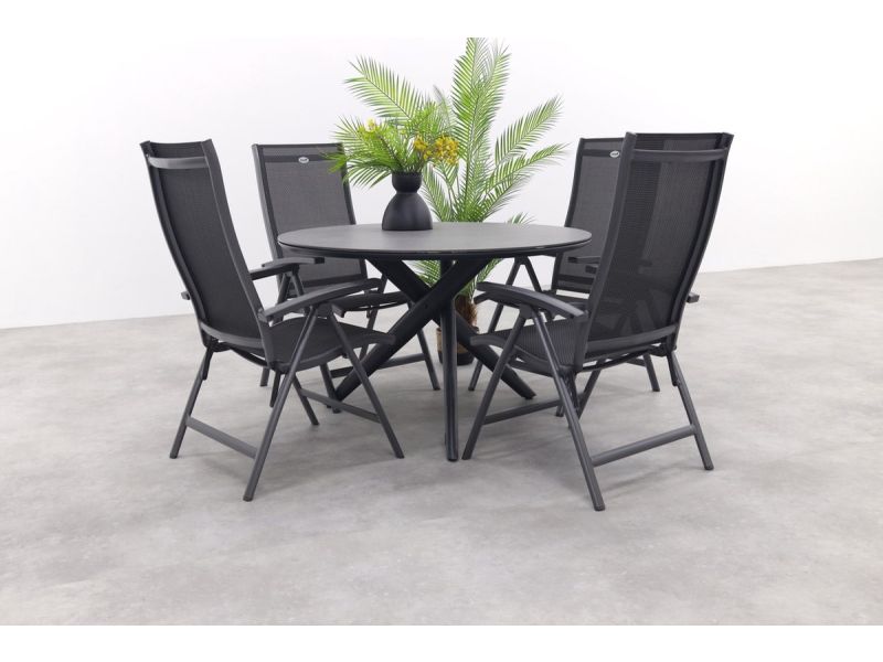 Hartman Salvatore/Dublin verstelbare tuinset - 5-delig - 120 cm.