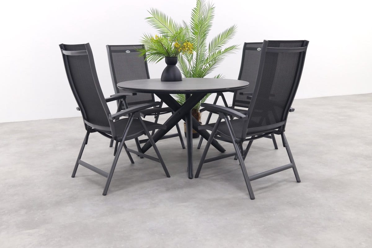 hartman salvatore/dublin verstelbare tuinset 5 delig 120 cm.