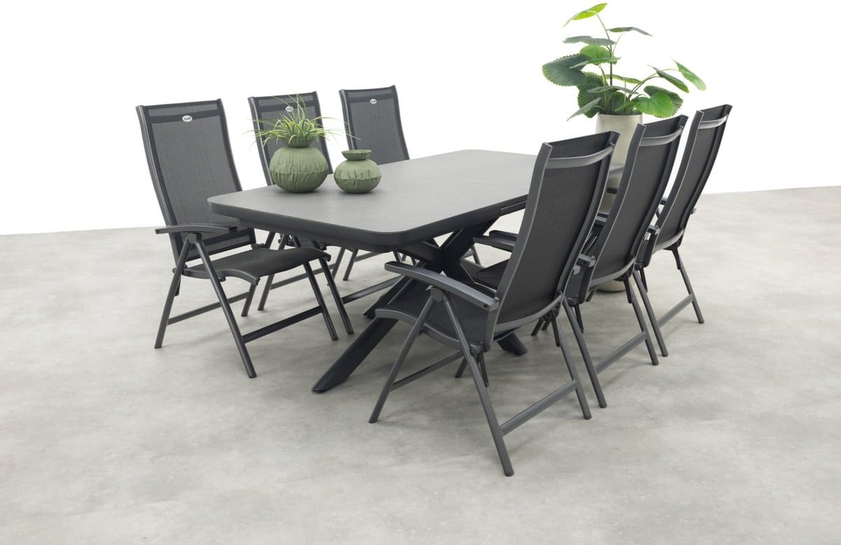 hartman salvatore/montreal verstelbare tuinset uitschuifbare tuintafel