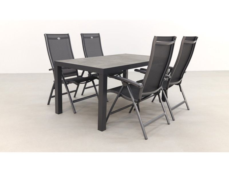 Hartman Salvatore/President 160x90 cm. verstelbare 4-persoons tuinset