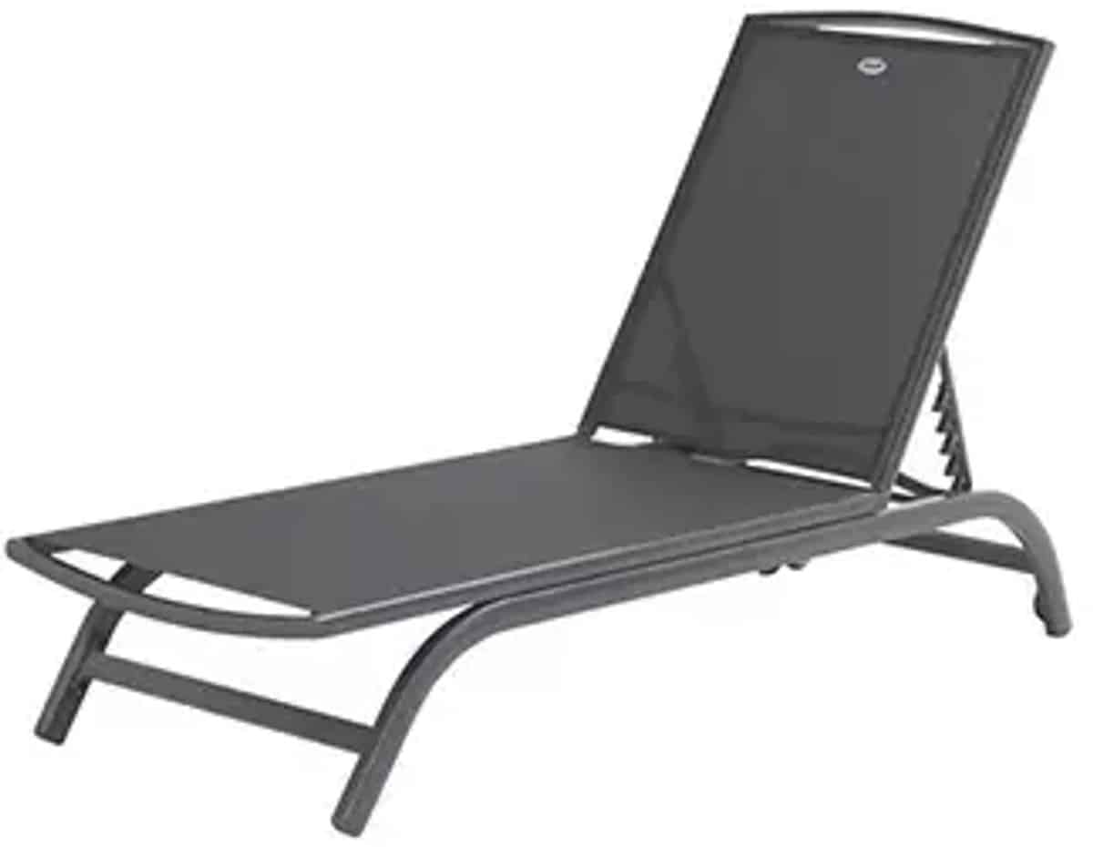 hartman san domingo ligbed antraciet aluminium verstelbaar